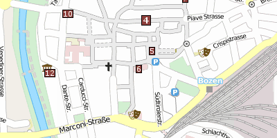 Maria Himmelfahrt  Bozen Stadtplan